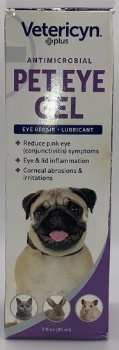 Vetericyn Plus Antimicrobial Pet Eye Gel, Eye Repair + Lubricant EXP 8/2025