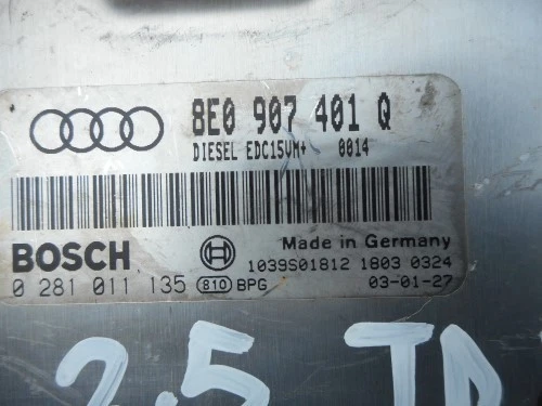 CENTRALINA INIEZIONE 8E0907401 AUDI A4 (8E) (11/00>11/04 - Immagine 4 di 4