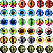 20MM 40PCS Dragon Eyes Glass Cabochon for Clay Doll Making Sculptures Props Craf