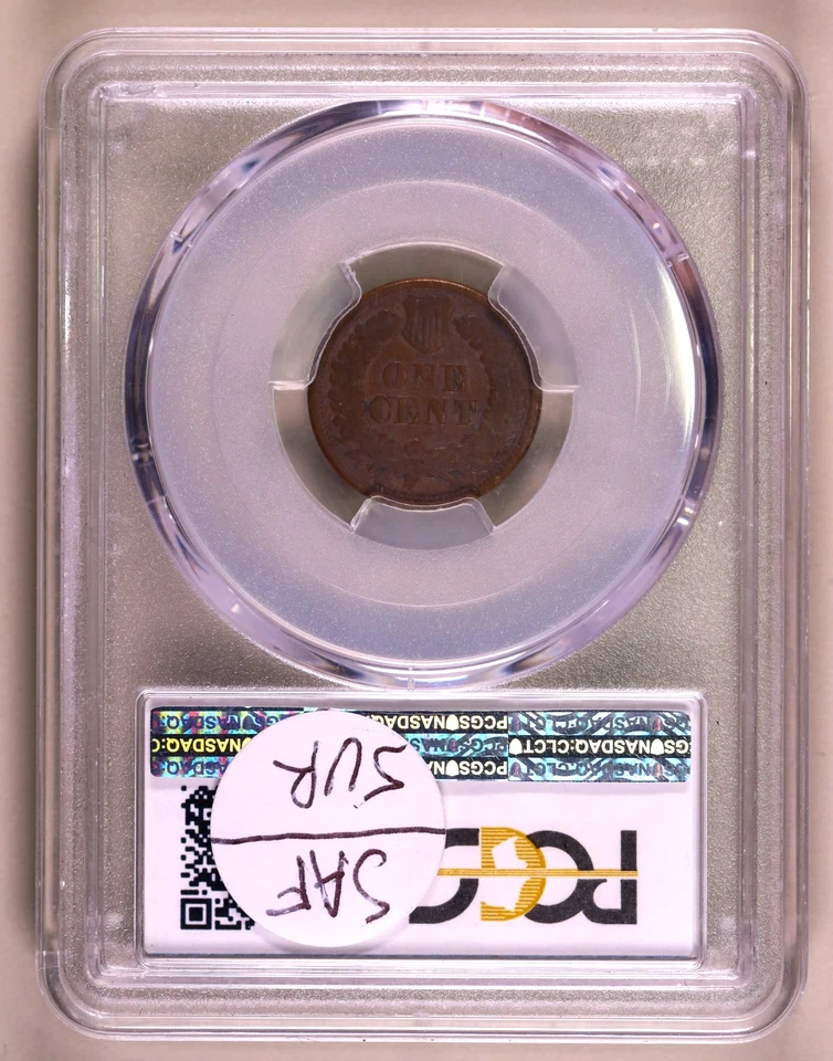 1877-P Indian Cent PCGS VG08 ***RARE ORIGINAL KEY DATE TO SERIES*** - Image 2 of 4