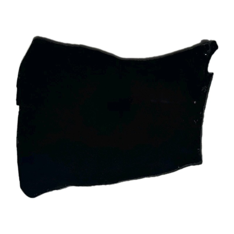 BASANITE SLAB ~70gr/jet black basalt intarsia doublet basonite basinite inlay