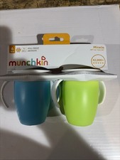 Munchkin Miracle 360 Trainer Cup Green/Blue 7 Oz 2 Count