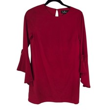 Lulus Made for me Flounce sleeve shift dress size xs flutter sleeve keyhole back