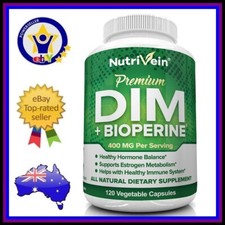 NUTRIVEIN DIM DIINDOLYLMETHANE 400mg DOUBLE STRENGTH 120 Caps Improve Mood