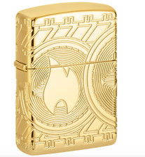 Zippo Armor Windproof Deep Carved Currency Lighter 29261-93861, New In Box