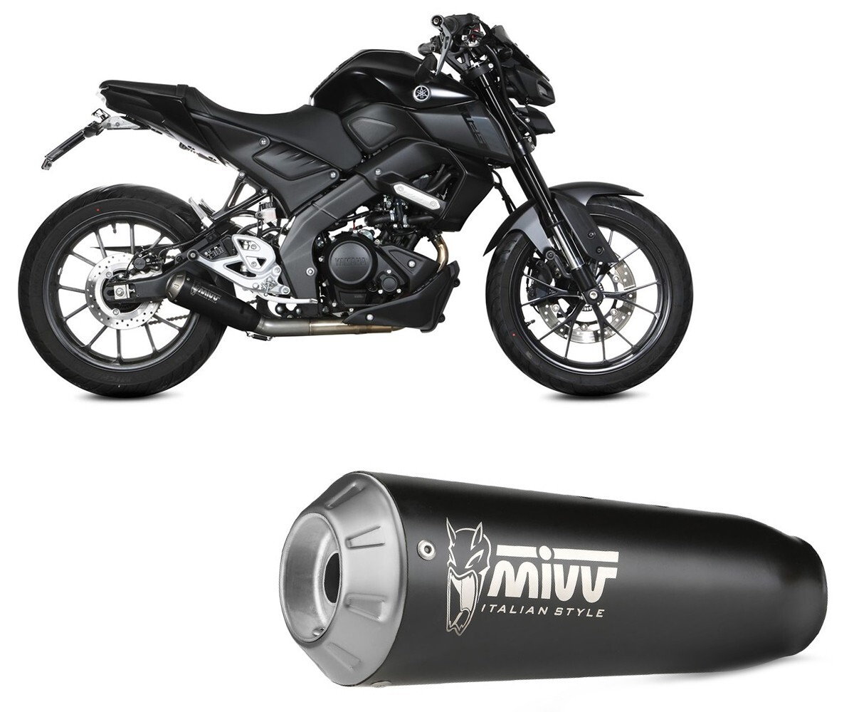 Complete Exhaust MIVV X-M1 Black for YAMAHA MT-125 2020   2024