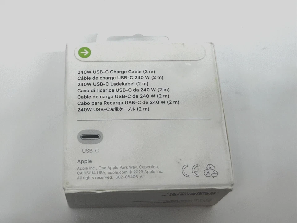 Apple 240W USB-C Charge Cable, 2m - MYQT3AM/A -  A2794 OEM - New in Box - Image 3 of 4