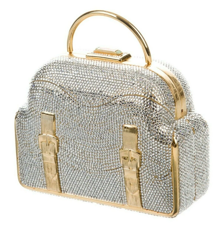 Bolso Judith Leiber MINAUDIÈRE Cristal Noche Médicos De Colección gyuh Foto 3 de 4