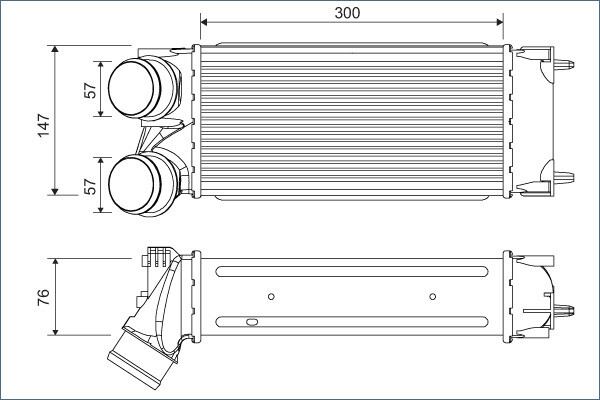 822925 VALEO Intercooler, charger for CITROËN,DS,PEUGEOT