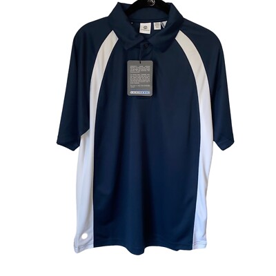 NWT Stormtech Performance Dry-Tech Navy Blue Short Sleeve Polo Men s Size Medium