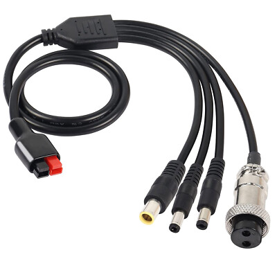 Solar Panel Connector to DC GX16 2Pin 8mm 5.5x 2.1mm 2.5mm