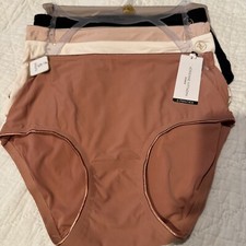 Adrienne Vittadini Womens Brief Underwear Panties Nylon Spandex 5-Pair Small