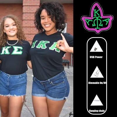 AKA Pink Neon Signs for the Wall, Greek Sorority Paraphernalia