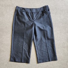 The Limited Cassidy Fit Capri Cropped Dress Pants Womens Size 10 Blue Cuffed