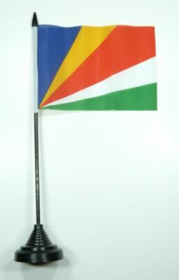 Fahne / Tischflagge Seychellen 10 x 15 cm Tischfahne Flagge