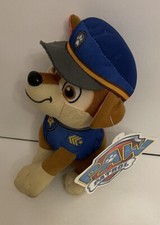 New 8" Paw Patrol Chase Plush Stuffed Animal  Official Nickelodeon
