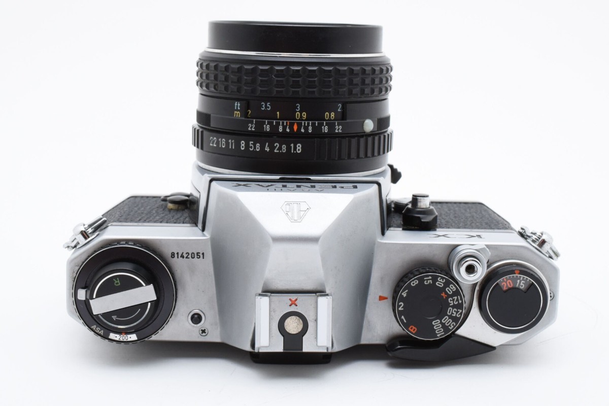 ★極上★PENTAX KX シルバー SMC PENTAX 55mm f1.8 Near Mint] Pentax KX Silver 35mm SLR Film Camera SMC 55mm f1