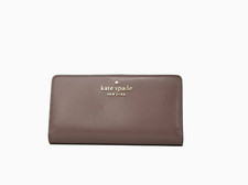Kate Spade Staci Slim Bifold Wallet Dusk Cityscape Med. Tan NWT Free shipping