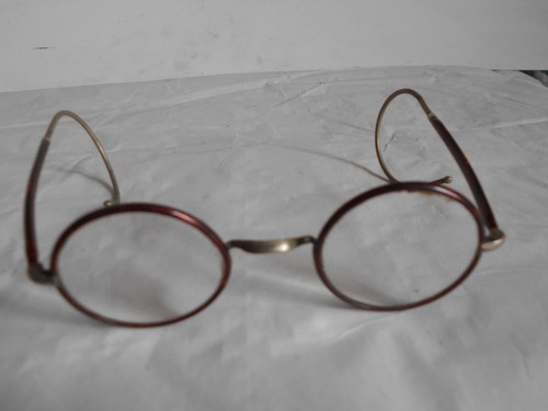 Vintage 1920s round Spectacles frames only eyeglasses french steam punk potter - Picture 2 of 4