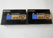 TDK 8mm Data Cartridge DC8-112 112m/367ft Lot of 2 New