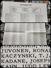 Ted Kaczynski Rare Original College Freshman Dorm Assignments List The Unabomber