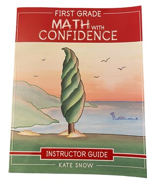 FIRST GRADE MATH WITH CONFIDENCE INSTRUCTOR GUIDE Book~Kate Snow~BRAND NEW