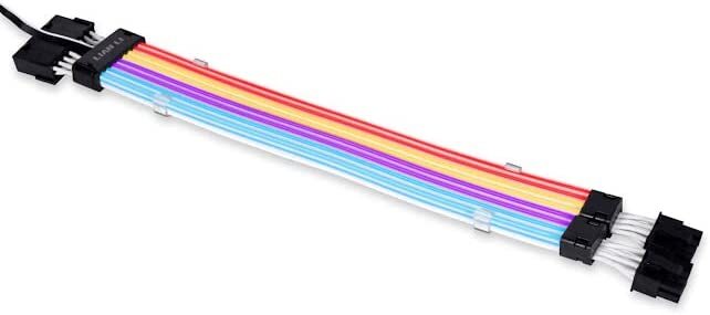 LIAN-LI PW8-PV2 Strimer Plus V2 8-Pin ARGB Power GPU Extension