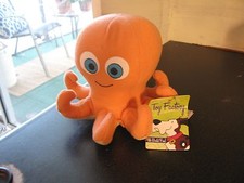 TOY FACTORY 5" peach orange yellow OCTOPUS LOVEY SOFT CUTE PLUSH