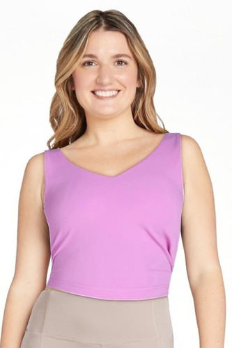 Avia Soft Sculpt Long Line Pink Sports Bra Women's Plus Size XXXL (22)