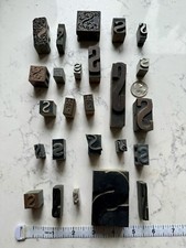 Antique Letterpress Type set Printing Blocks Typography Lot Antique letter ‘S’