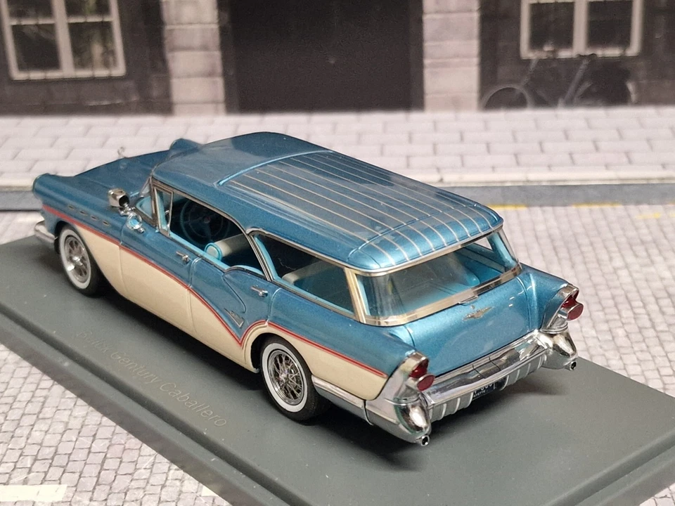 NEO SCALE MODELS / AMERICAN  1/43 - BUICK CENTURY CABALLERO SW ESTATE WAGON 1957 - Immagine 2 di 4