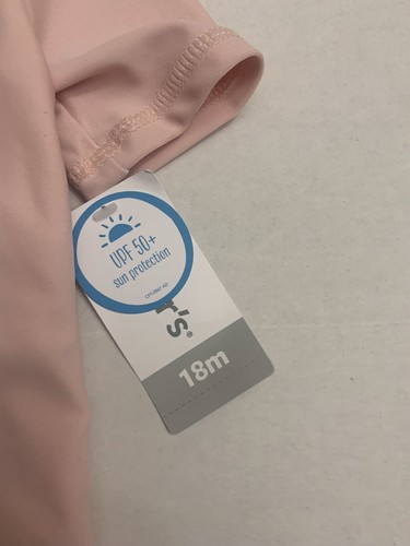 NWT Carters 18 month girl rash guard and bikini bottom—2piece swim Mermaid Pink - Picture 4 of 5