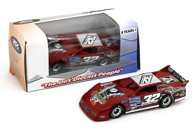 1:64 ADC Dirt Late Model *BOBBY PIERCE* #32 Red Hoker 2019 Car