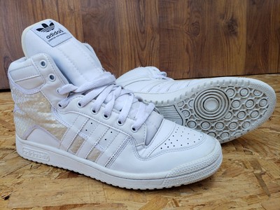 ladies white leather adidas trainers