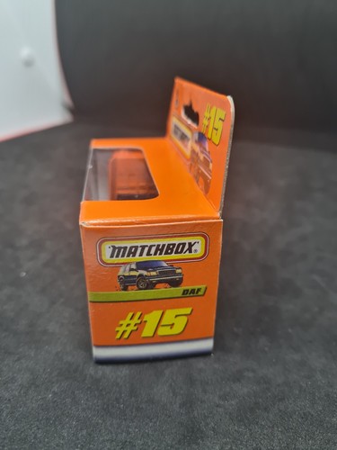 New And Sealed 1998 MATCHBOX SUPERFAST #15 ORANGE DAF TRUCK Vintage 1:64 Diecast - Picture 4 of 7