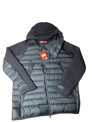 Nike NSW Tech Fleece AeroLoft Down Jacket Sz Large Black