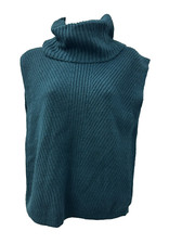 NEW Express Women Teal Sleeveless Turtleneck Sweater XS NWT