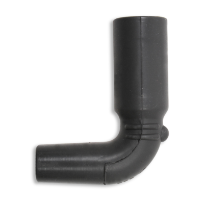MSD Ignition Spark Plug Wire Boot - 90 Degree Right Angle, Grey Silicone, Single Boot