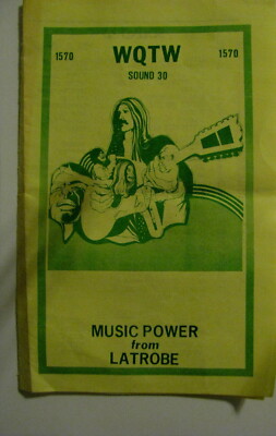 Hit Survey WQTW radio 1570 Latrobe Pa August 18-25  1972 Procal Harum Bread Who