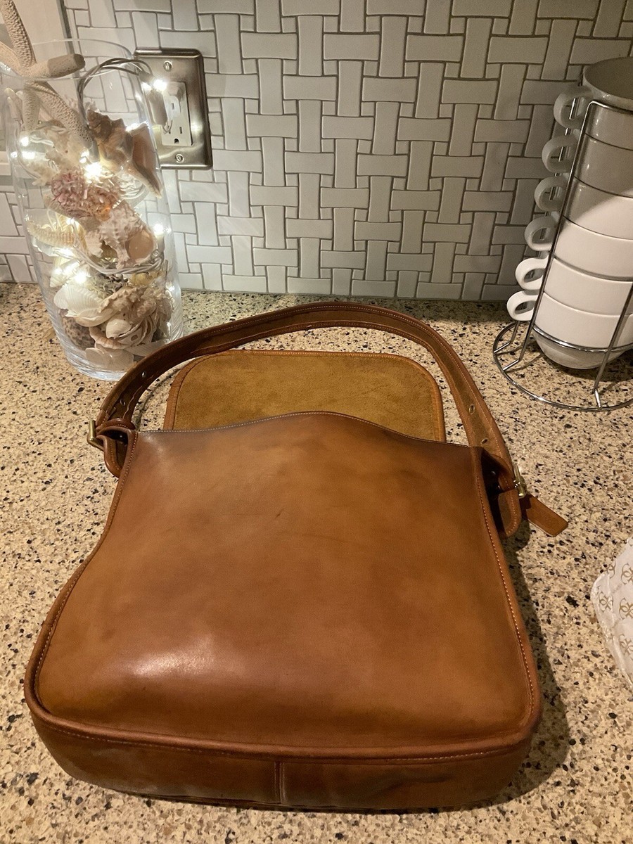 Vintage Coach Knapsac Glovetanned Leather Saddle Pre Creed