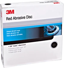 3M (01187, 1187) 6" 800 Grit Red Abrasive Sandpaper Hookit Disc, 50 Per Box