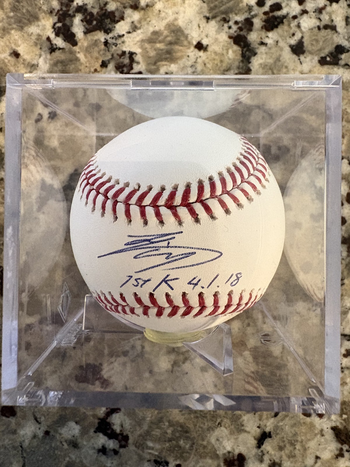 Shohei Ohtani 2018 Topps Transcendent Rookie Auto Baseball “1st K” Inscription