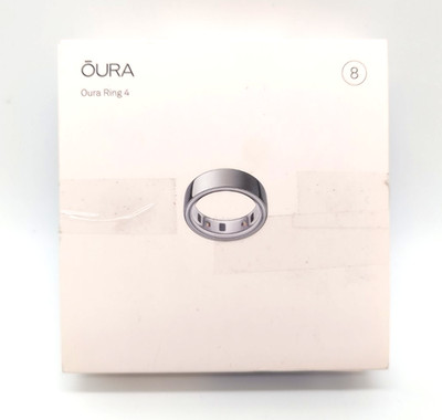 OURA Ring 4 Smart Ring Silver (Ringgröße 8)