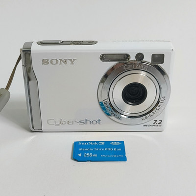 SONY CYBERSHOT DSC-W80 7.2MP DIGITAL CAMERA WHITE SCREEN ISSUE WORKS