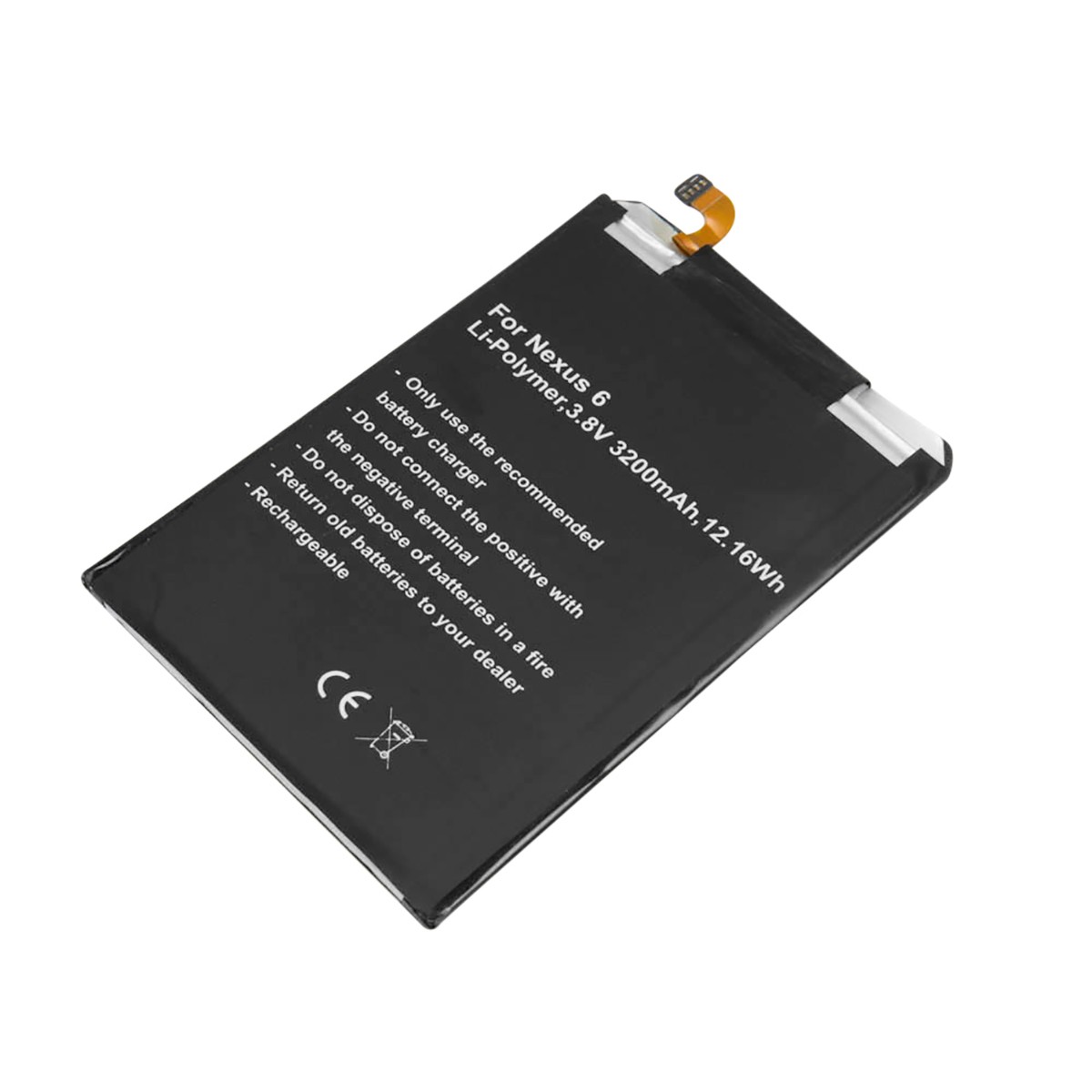 Batterie Nexus 6 de haute qualité Li-Polymère 3.8V 3200mAh