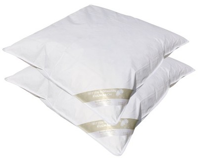 2 Stück Betten Hofmann Canada Flachkissen 80x80 cm Kopfkissen Kinderkissen 450 g