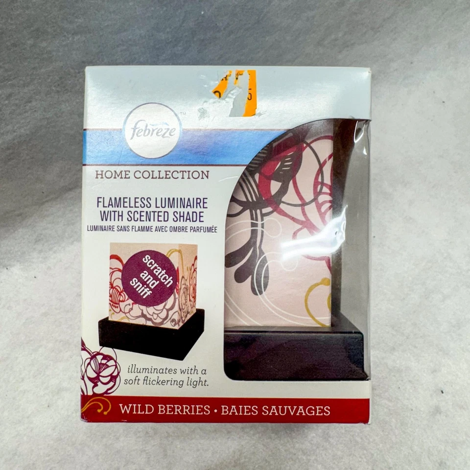 Febreze Home Collection Flameless Luminaire Wild Berries Scented Shade New - Image 2 of 4