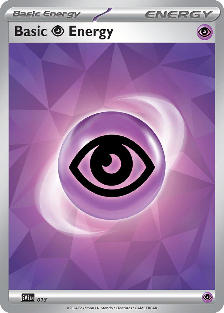 Pokemon Basic Psychic Energy 013 Scarlet & Violet Energies Holo NM