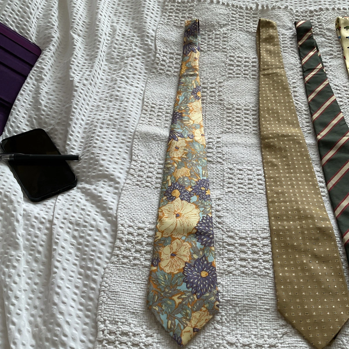 Collection of Men’s Silk Ties Good Brands 8 Silk 1 Polyester 9 Different