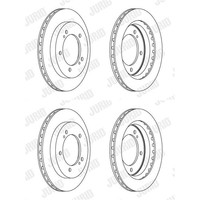 2X Jurid Bremsscheiben 287Mm BelÜFtet Vorne | 563049JC